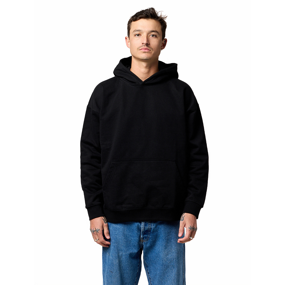 PREMIUM DROP SHOULDER HOODIE 15.5OZ