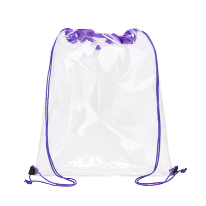 Clear PVC Drawstring Backpack
