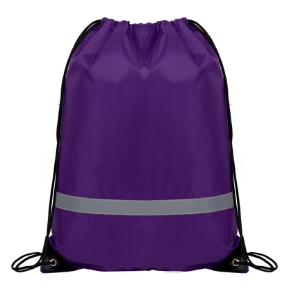 Reflective Safety Drawstring Backpack