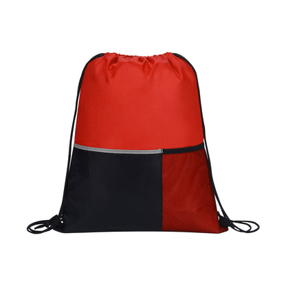 Dual Pocket Drawstring Backpack