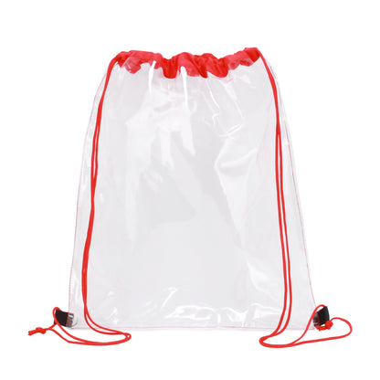 Clear PVC Drawstring Backpack