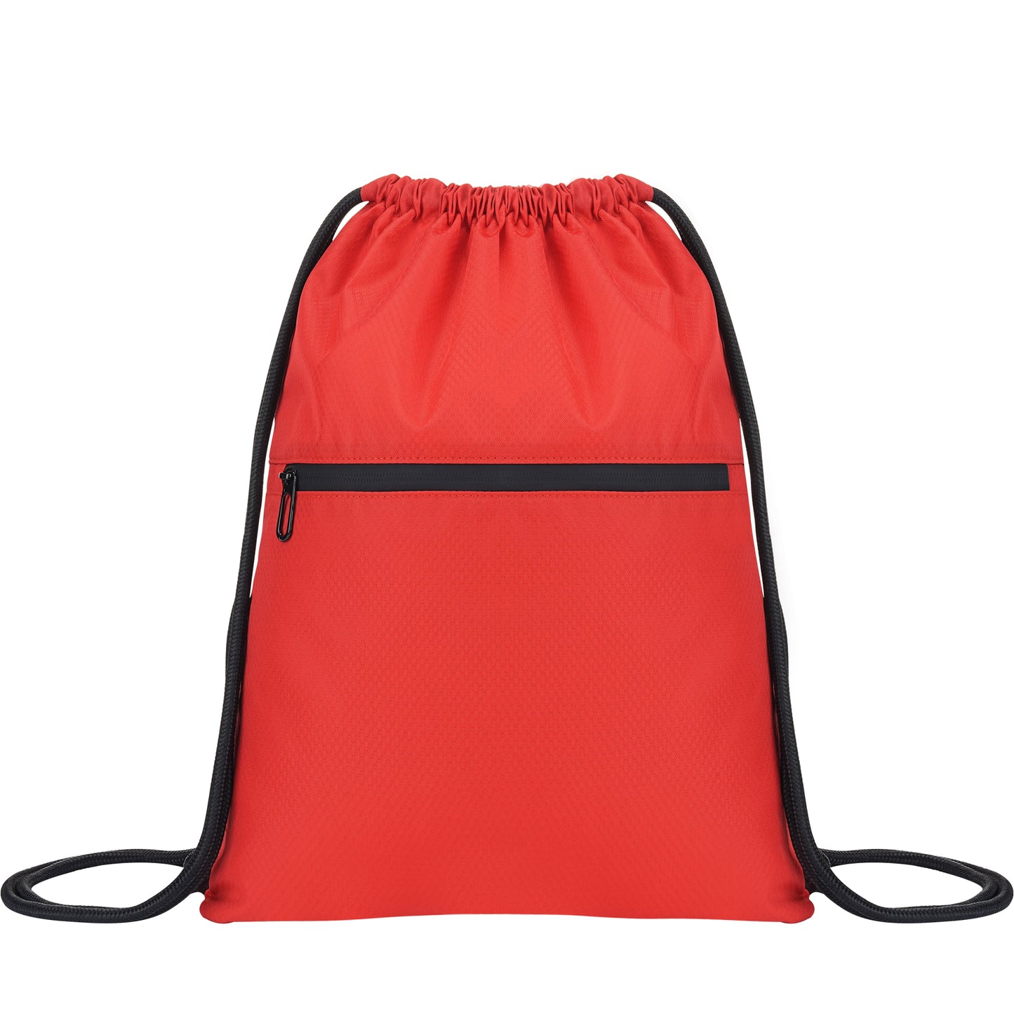 Waterproof Drawstring Gym Bag With Front Pocket