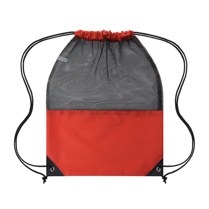 14" X 18" Mesh Top Drawstring Backpack