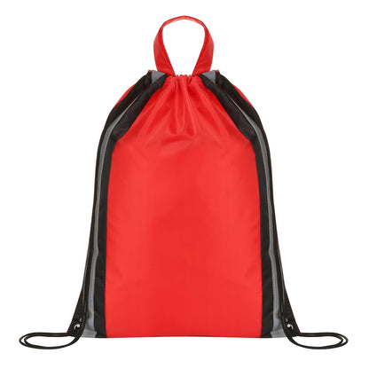 Reflective Safety Drawstring Backpack