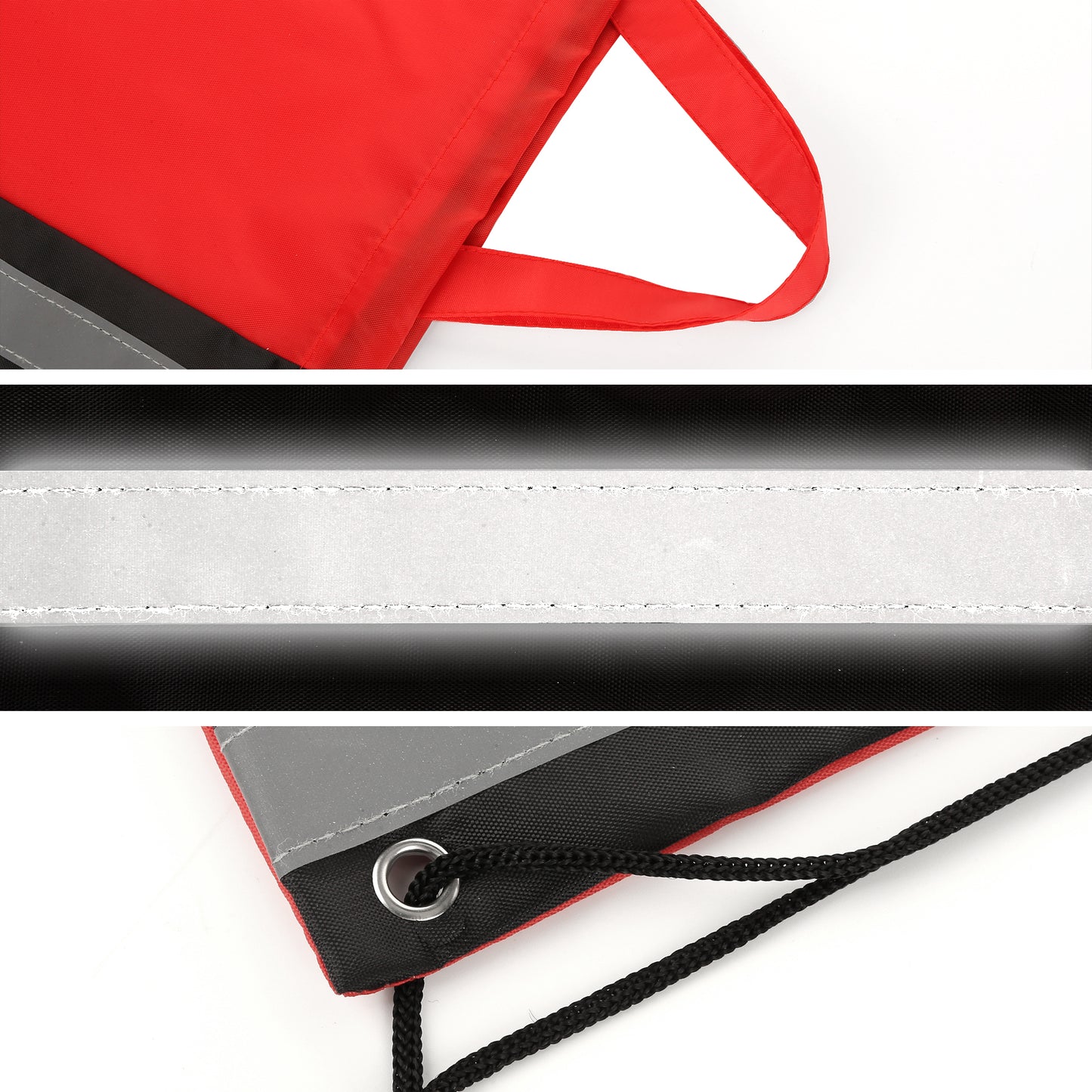 Reflective Safety Drawstring Backpack