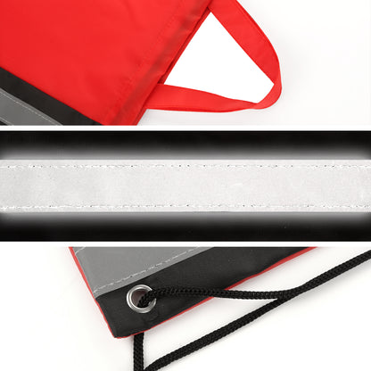 Reflective Safety Drawstring Backpack