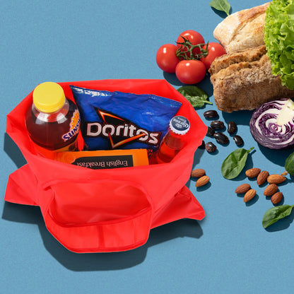 Reusable Folding Polyester Shopping Tote Bag