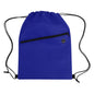 Non-Woven Sports Drawstring Bag with Front Zipper