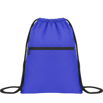Waterproof Drawstring Gym Bag With Front Pocket