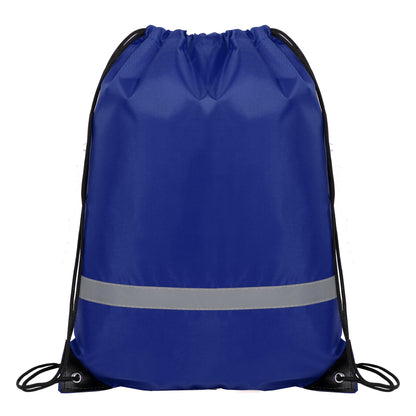 Reflective Safety Drawstring Backpack