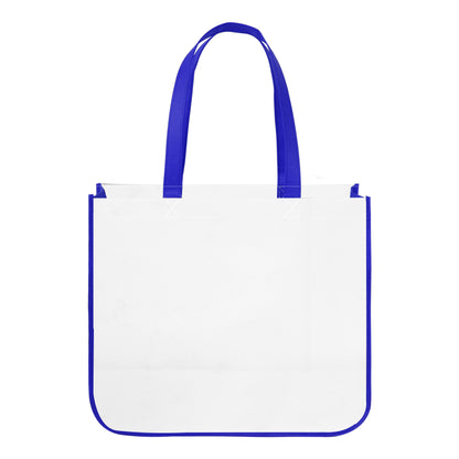 Extra Large Full Color Laminated Curved Bottom Tote Bag