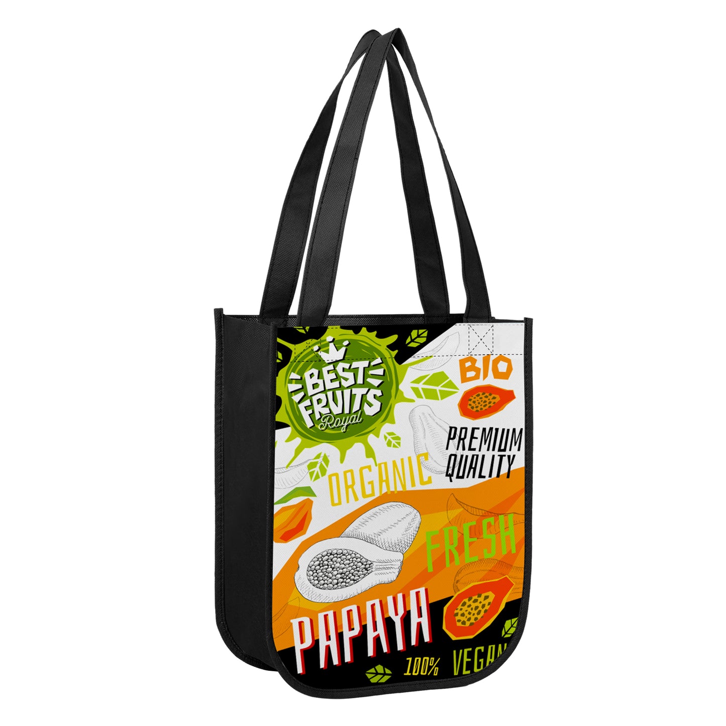 Small Laminated Curved Bottom Non-Woven Gift Bag