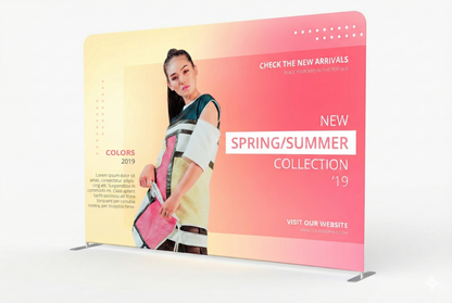 10ft Straight Tension Fabric Displays (Graphic Only)