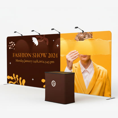 20ft Straight Tension Fabric Displays (Graphic Only)