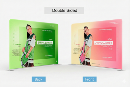 10ft Straight Tension Fabric Displays with Frame
