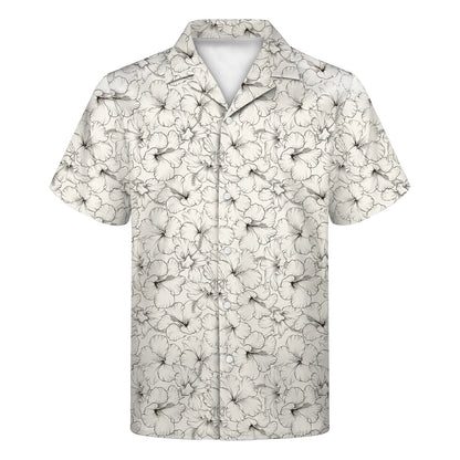 Custom Full-Color Printed Camp Collar Shirt-UPF 50+