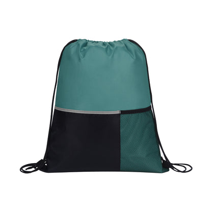 Dual Pocket Drawstring Backpack