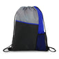 Slant Pocket Drawstring Sports Backpack