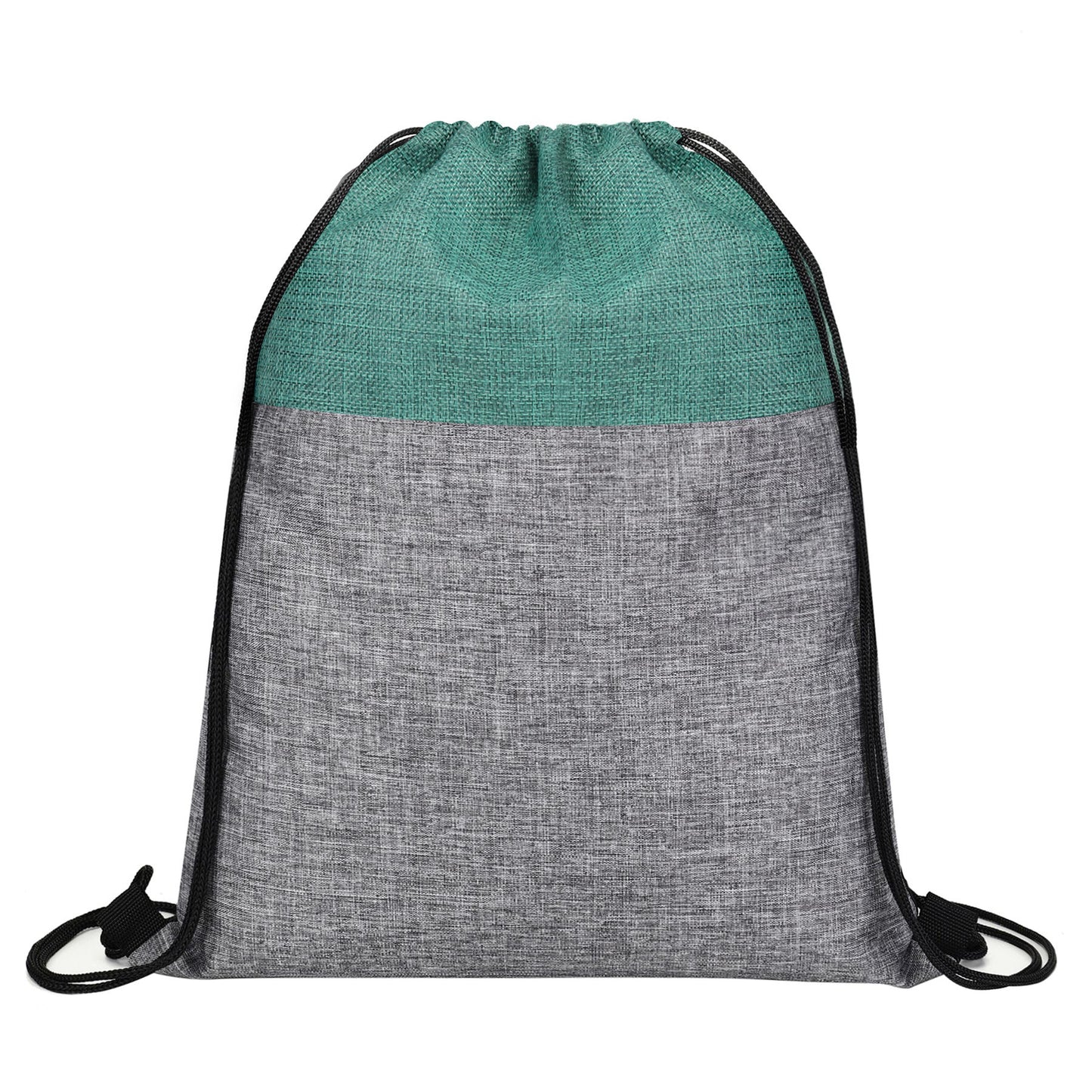 Heathered Jute Drawstring Backpack