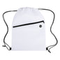 Non-Woven Sports Drawstring Bag with Front Zipper
