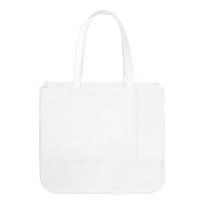 Extra Large Full Color Laminated Curved Bottom Tote Bag