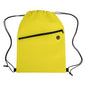 Non-Woven Sports Drawstring Bag with Front Zipper