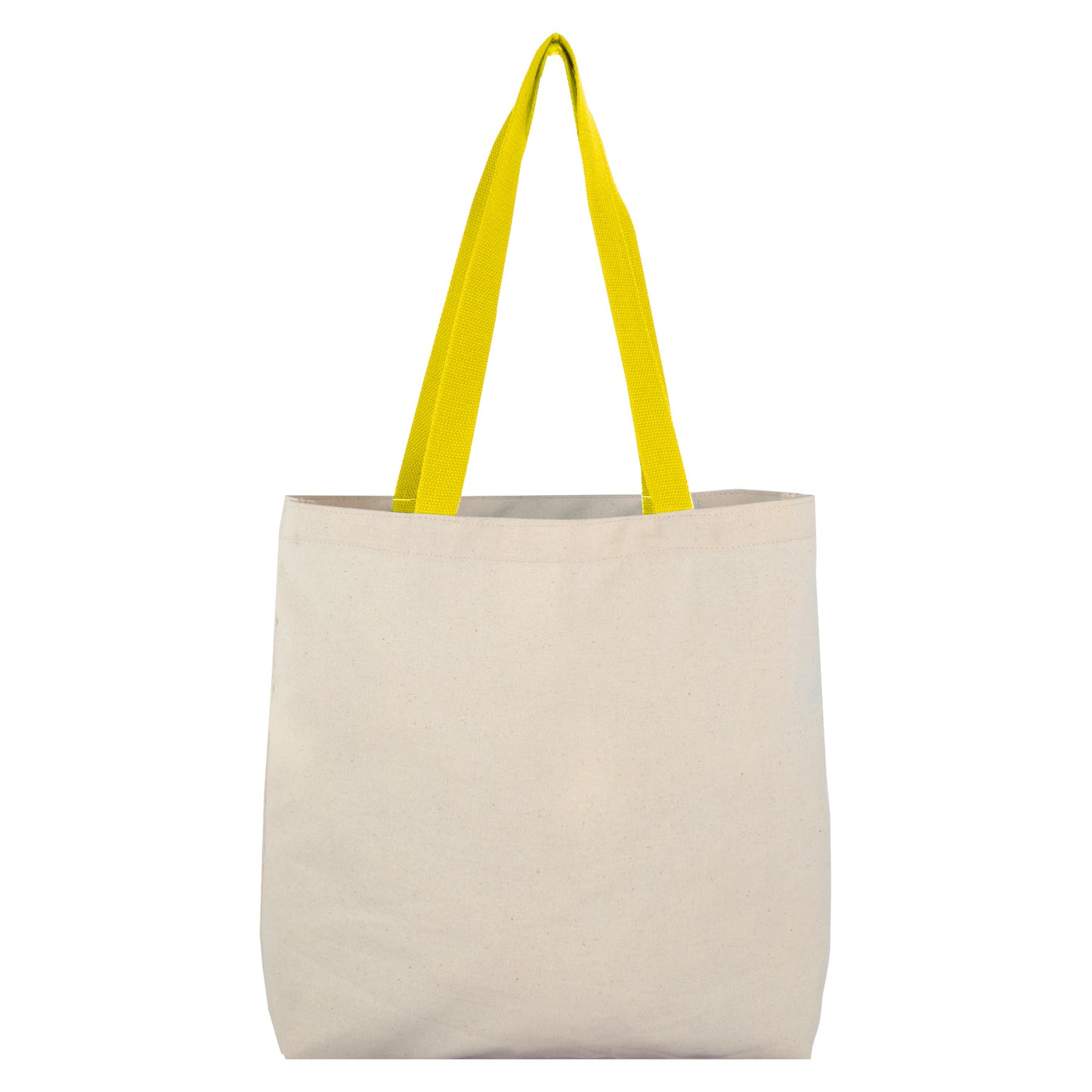 8 Oz Cotton Tote Bag With Contrast Color Web Handles