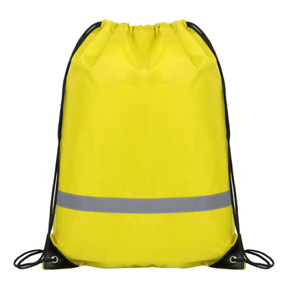 Reflective Safety Drawstring Backpack