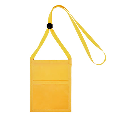 Premium Double Window Pouch Wallet With Lanyard W/Back Zipper And Phone Holder