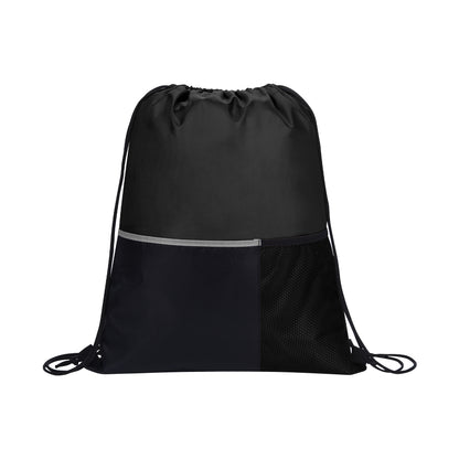 Dual Pocket Drawstring Backpack