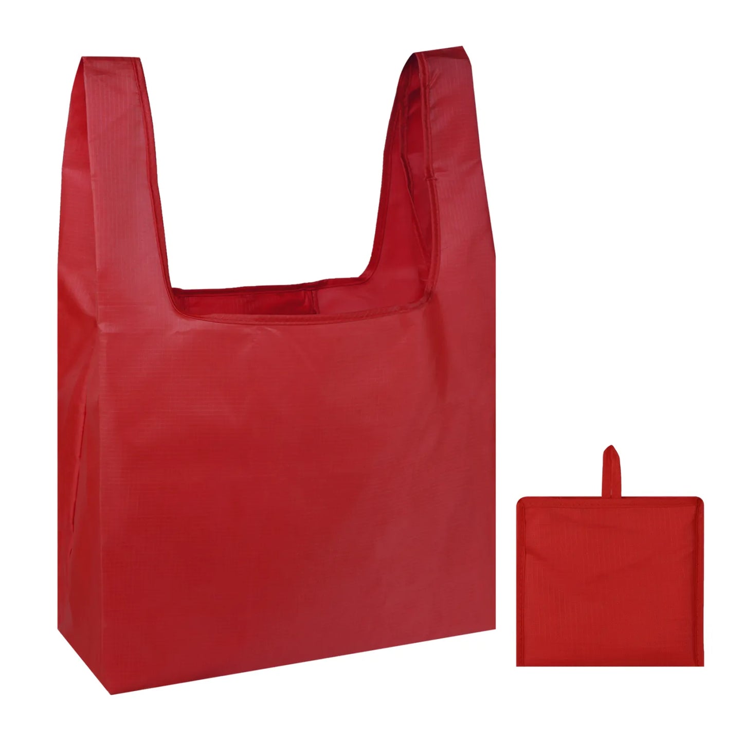 Foldable Shopping Grocery Tote Bag W/Inner Pouch