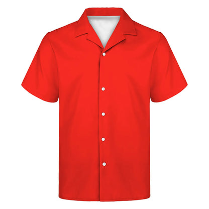 Custom Full-Color Printed Camp Collar Shirt-UPF 50+