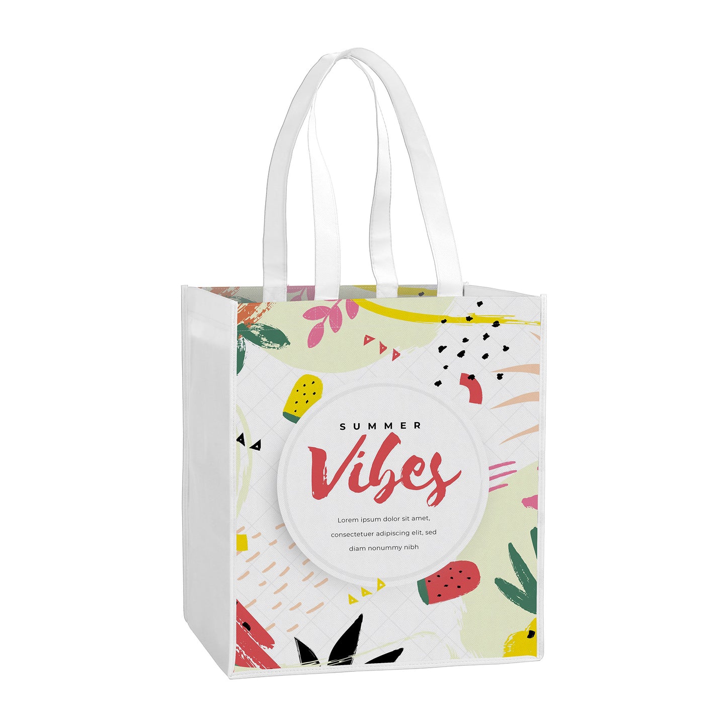 Laminated Non-Woven Tote Bag(13" X 15" X 10")