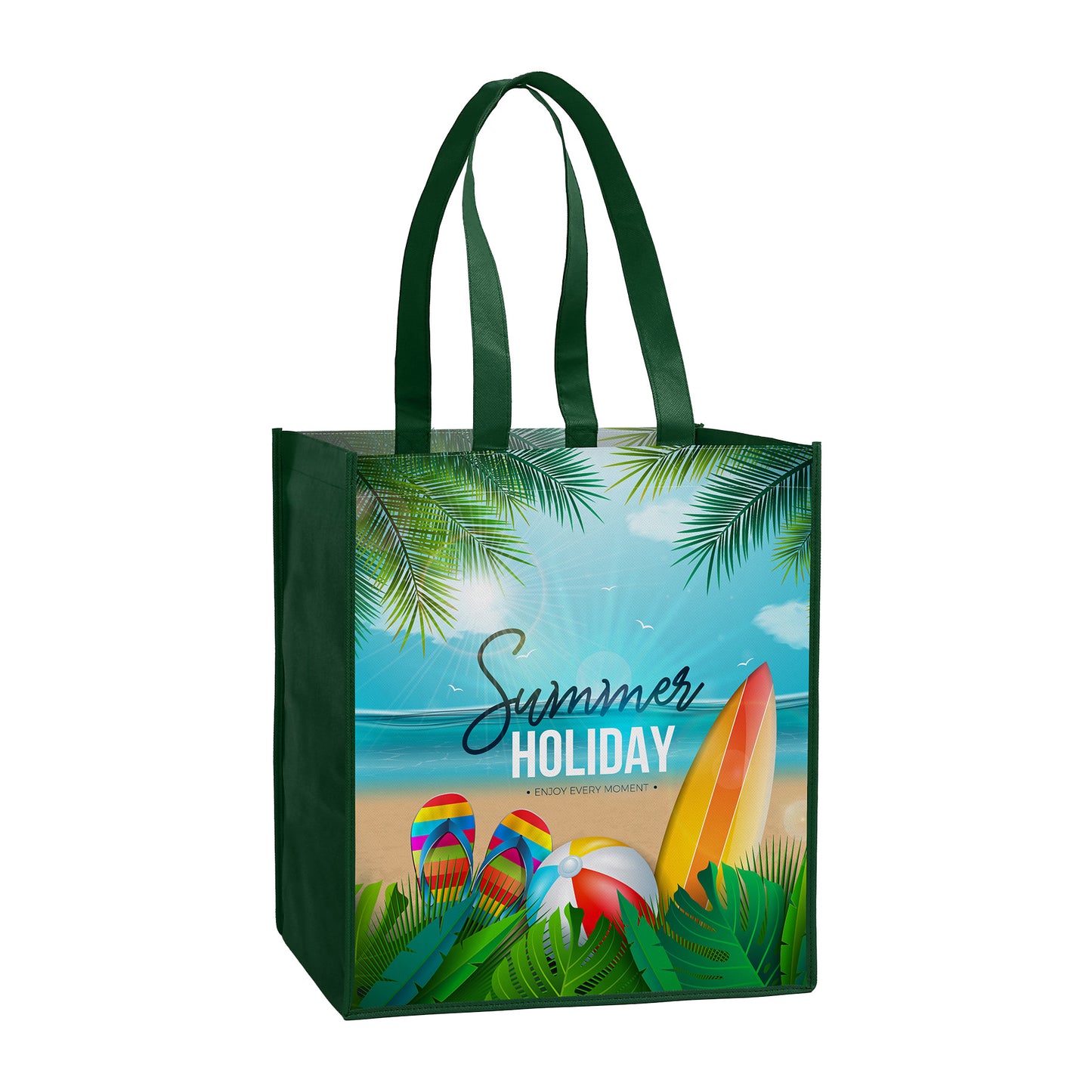 Laminated Non-Woven Tote Bag(13" X 15" X 10")