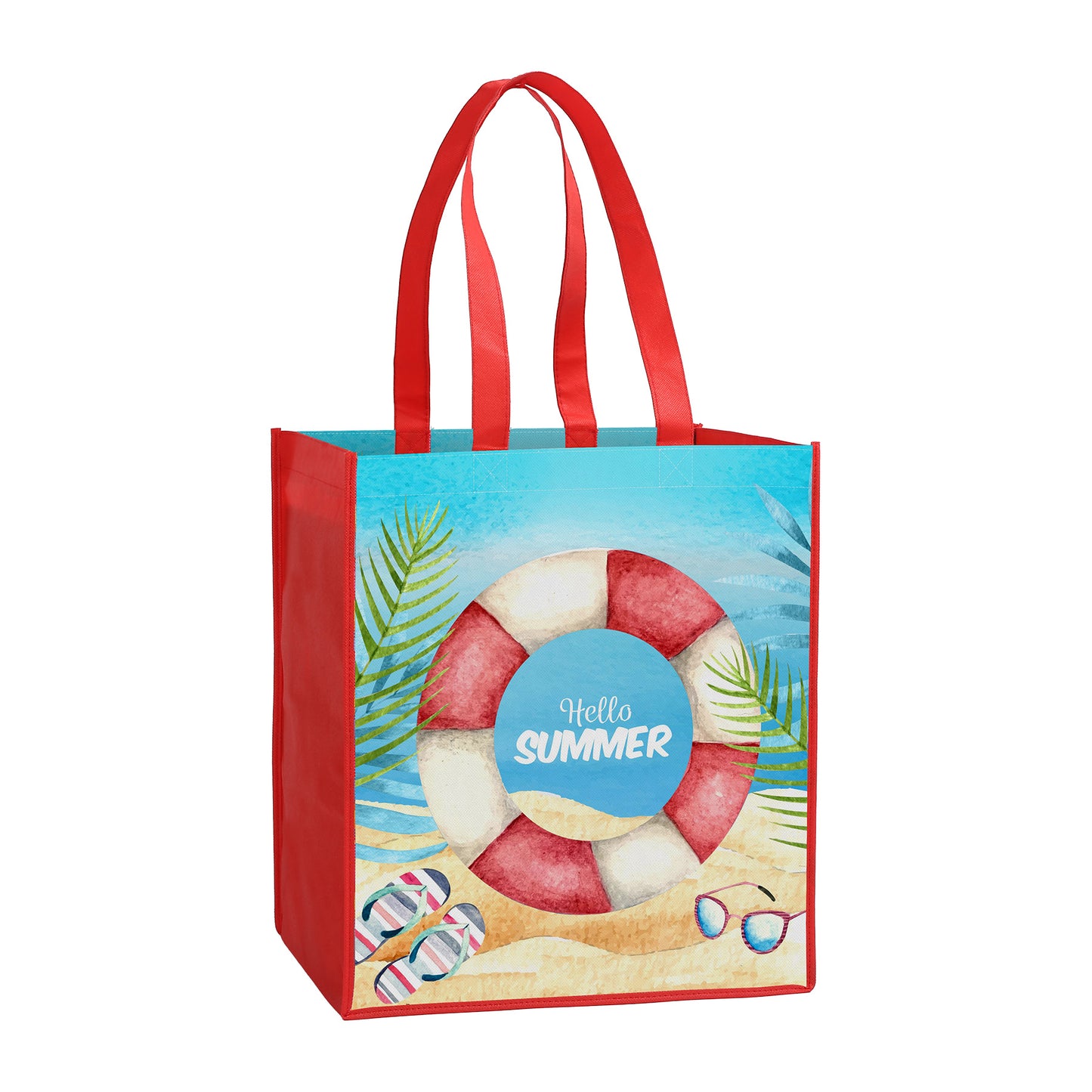 Laminated Non-Woven Tote Bag(13" X 15" X 10")