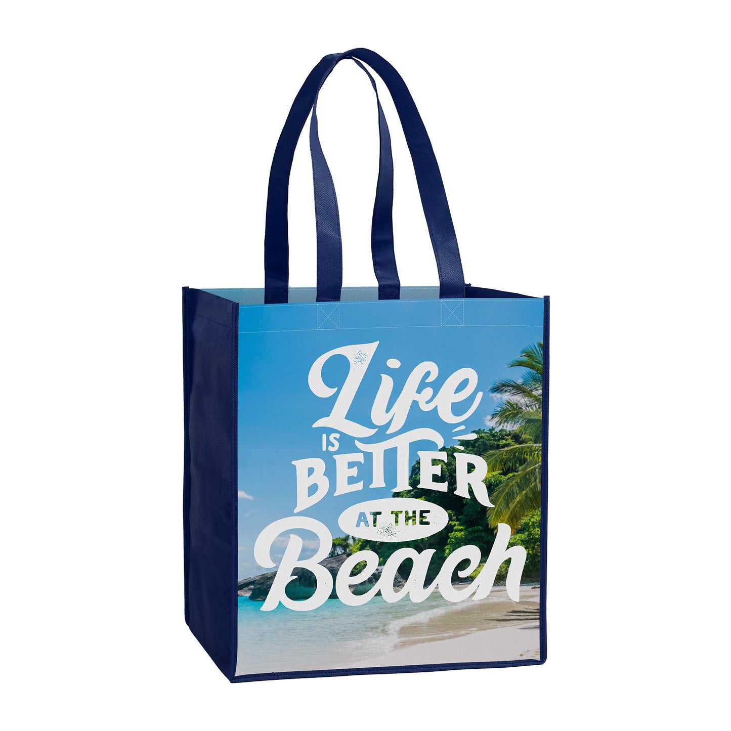Laminated Non-Woven Tote Bag(13" X 15" X 10")