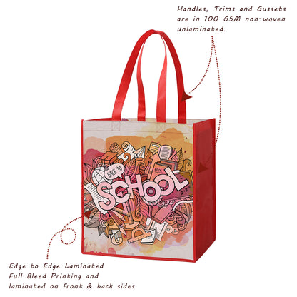 Laminated Non-Woven Tote Bag(13" X 15" X 10")