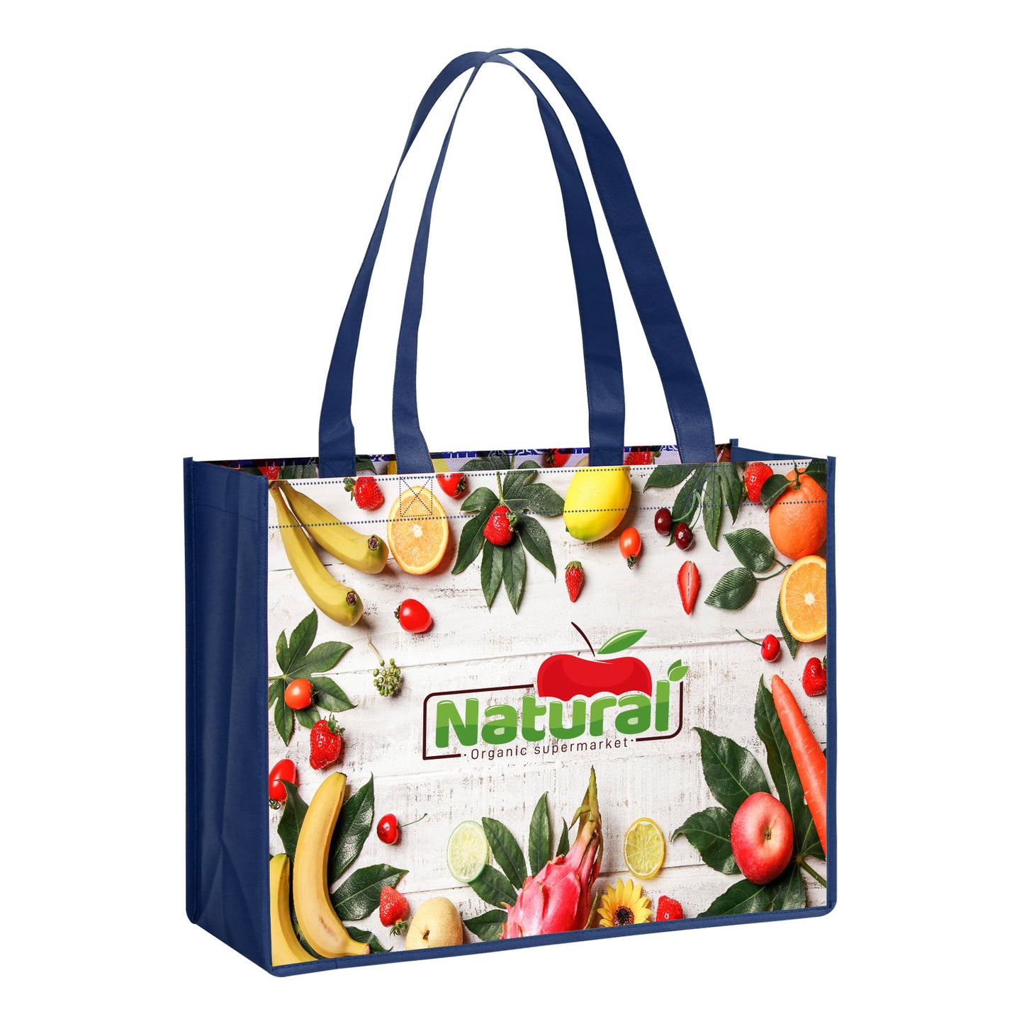 Laminated Non Woven Tote Bag(12" X 16" X 6")