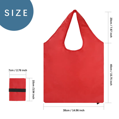 Reusable Folding Polyester Shopping Tote Bag