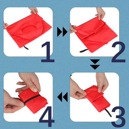 Reusable Folding Polyester Shopping Tote Bag