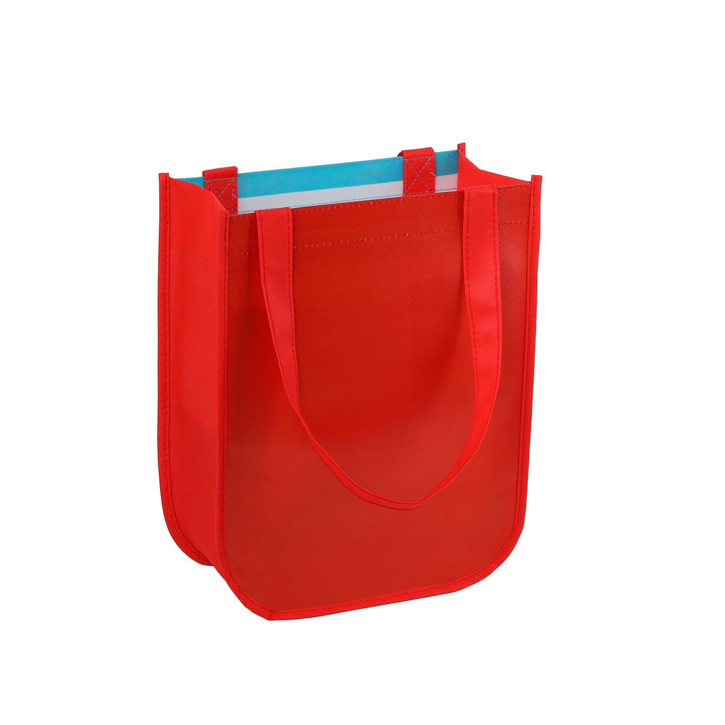 Small Laminated Curved Bottom Non-Woven Gift Bag(Ocean)