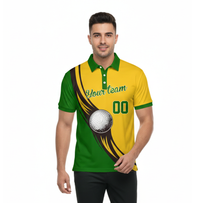 Custom Full Color Dye Sublimation Performance Polo Shirt